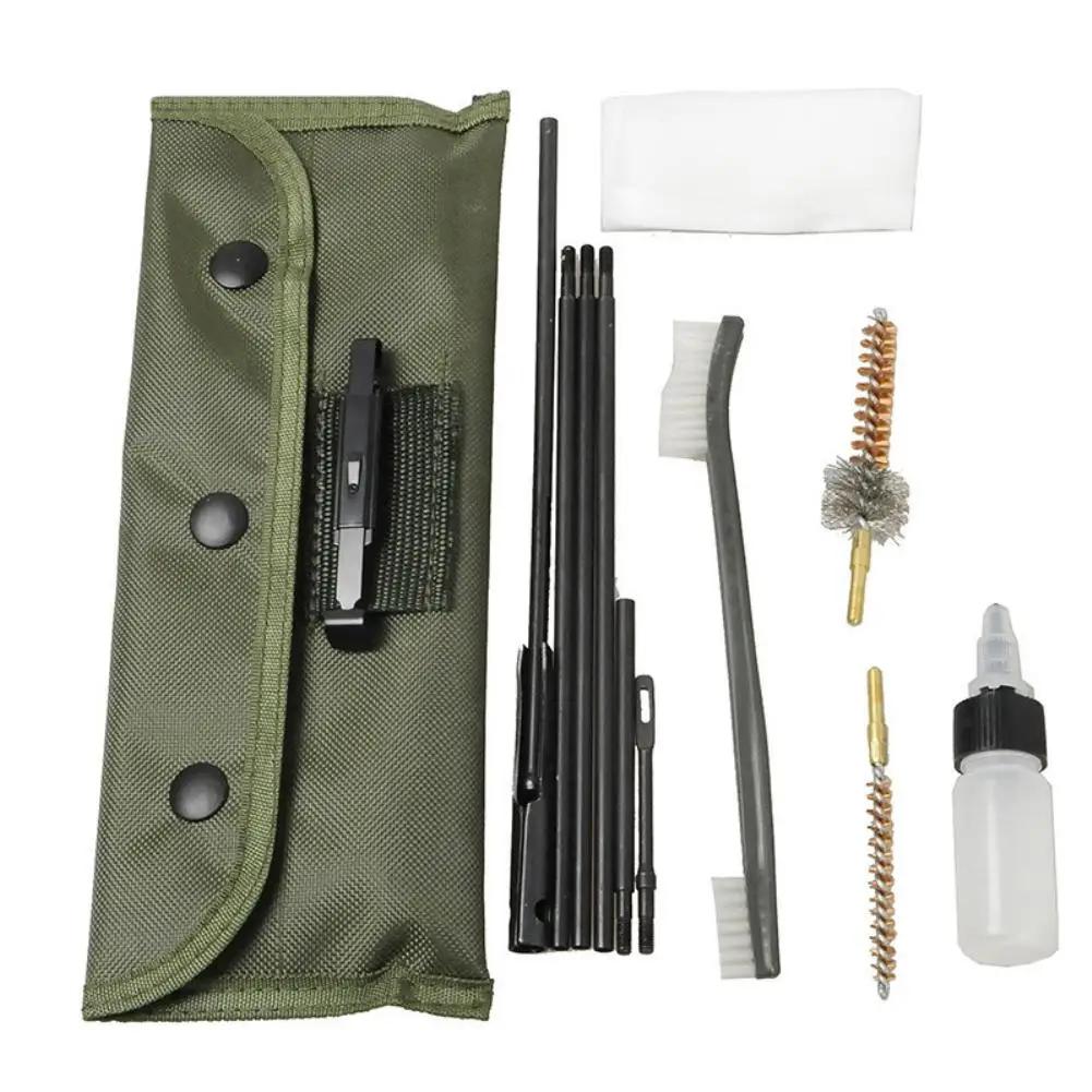 10 pçs a.22cal 5.56mm kit de limpeza de arma universal butt stock kits de limpeza kit de ferramentas de escova de náilon - Image 1