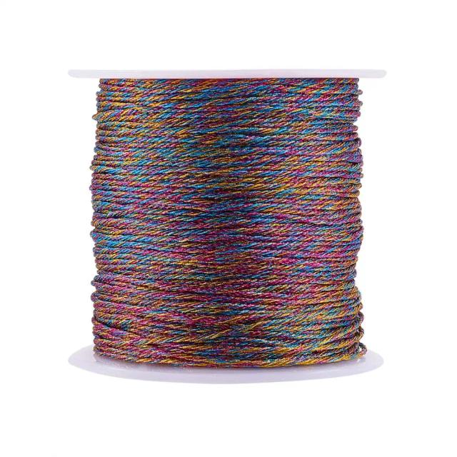 Fio Metálico Colorido de 25m e 0.8mm para Projetos de Jóias DIY e Artesanato