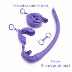 Took-snorkel de silicone para mergulho, snorkel de gel de sílica dobrável, flexível, suave e molhado, para mergulho subaquático - Image 4