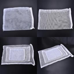 Bolsa de filtro para aquário, 5 peças, filtro de filtragem de meias para aquário, marinho, bolsa de malha com zíper para tanque de peixes, rede com zíper - Image 3