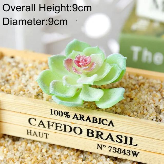 Decoração de Jardim com Plantas Suculentas Artificiais: Arranjo de Aloe Zebrina de 7x10cm