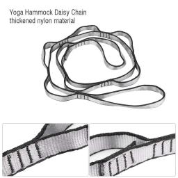 Correia de Nylon ajustável para Aerial Yoga, Daisy Chains, Strap Extend Belt, Strap Strong Climbing, Hammock, Camp, Multi Loop, 2pcs - Image 3