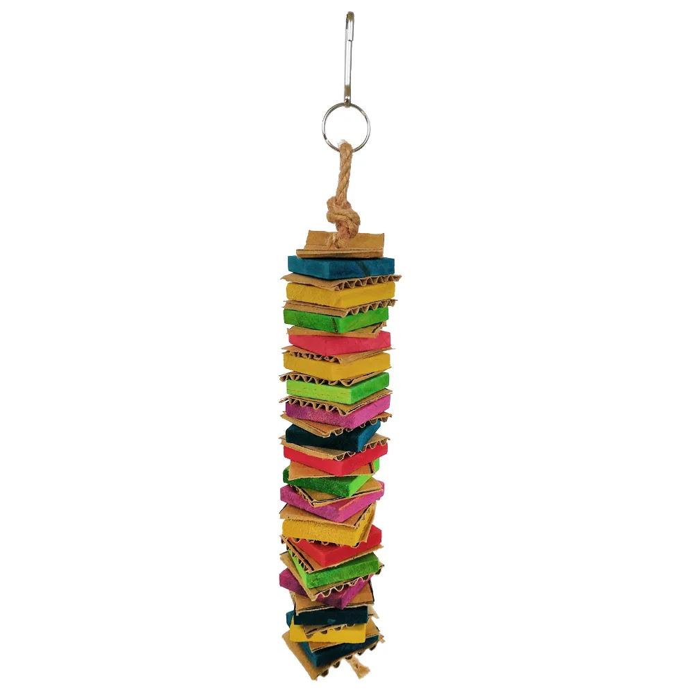 Brinquedo De Mastigação De Papelão Para Periquitos, Destruir Pássaros, Papagaio Brinquedos, Acessórios Grandes e Pequenos - Image 1