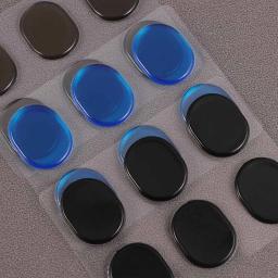 Almofadas silenciosas de silicone para tambor, 6 peças absorve choque, acessórios de instrumento de percussão transparente - Image 3