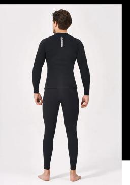 Roupa de mergulho masculina de neoprene 2mm, proteções queimaduras de manga comprida, surf, camiseta e calça quentes para natação - Image 3