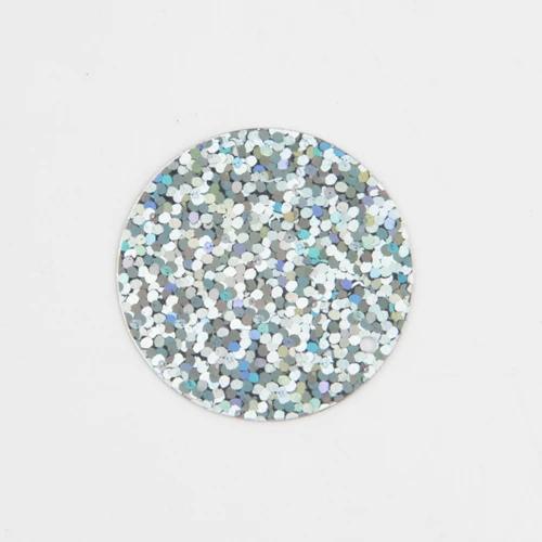 Lantejoulas de PVC para Artesanato DIY - Paillette Solta em Prata para Decoração de Costura, 3mm a 50mm, 10g