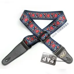 Correia para guitarra com estampa, cinta para guitarra de poliéster, girassol da flor nacionais, acessórios para instrumentos musicais - Image 5