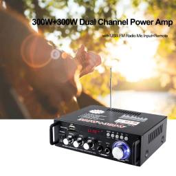 Amplificadores Doméstico Áudio, 600W, Compatível com Bluetooth, Subwoofer, Teatro, Sistema de Som, Mini Amplificador, Controlo RC Profissional - Image 6
