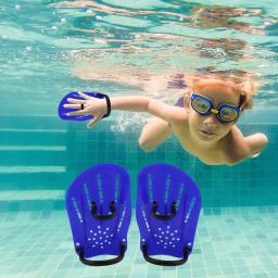 Profissional de natação mão pás fin resistente à água paddle webbed mergulho luvas ajustáveis para o treinamento aquático atualizar - Image 6
