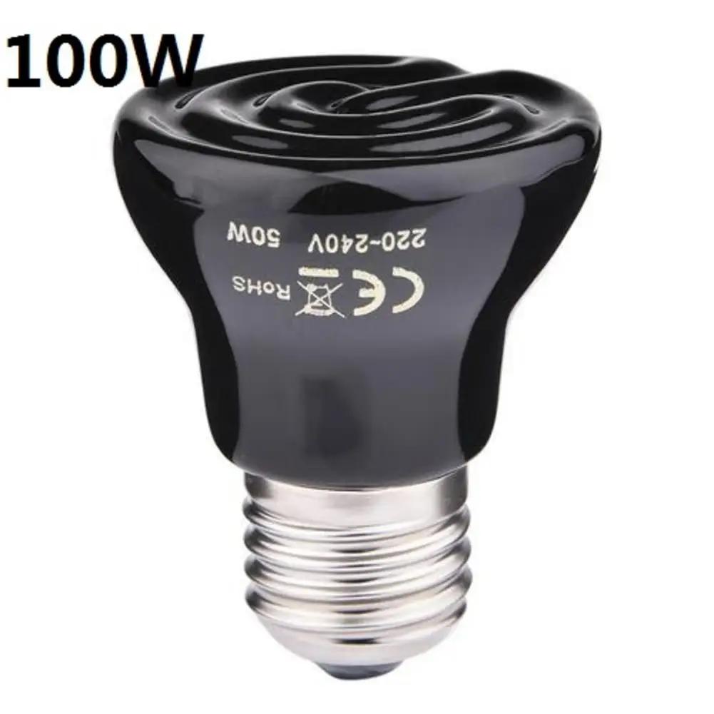 FarInfrared lâmpada de aquecimento para répteis, caixa cerâmica, aquecedor, aquecedor, lâmpada de calor, Brooder, tartaruga, aranha, 25W, 50W, 75W, 100W, E27 - Image 1