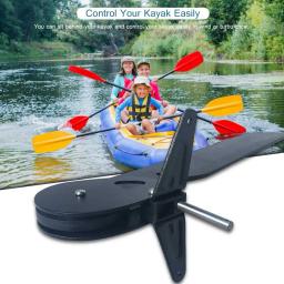 Leme canoa caiaque barco cauda leme direção pé controle canoagem cauda caiaque caiaque sistema direção plástico kit fivela clip - Image 1