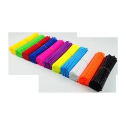 72 capas de raios, cobertura decorativa colorida para bicicletas de montanha e motocicletas, luvas de plástico para decoração de bicicleta - Image 3