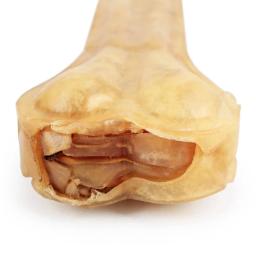 Durável cão natural do couro pressionando lanche alimentos trata mastigar ossos para filhote de cachorro pet suprimentos - Image 1