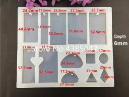 Molde de silicone líquido, 12 designs, para fazer joias pedant, diy, artesanato, moldes de resina exoxicida, ferramentas de joias, 1 peça - Image 4