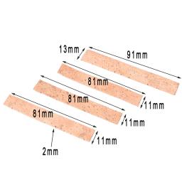 Folhas de cortiça para saxofone, 4 tamanhos diferentes acessórios para instrumentos musicais de clarinete - Image 5
