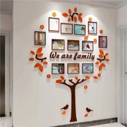 Decoração para casa adesivos de parede sala de crianças crescimento árvore foto adesivos de parede sala de estar decoração de parede pintura adesivos de parede - Image 3