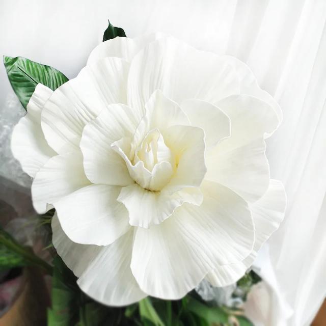Decoração Floral com Cabeças de Flores de Espuma para Festas e Fotografia: Rosa Grande para Casamentos e Artesanato Criativo