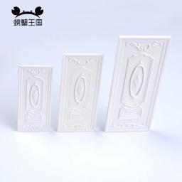 Modelo de Mobiliário Miniatura para Casa de Boneca, Porta Acessórios, Construção Kit, Arquitetura Material, 1:20, 1:25, 1:30, 3Pcs - Image 2