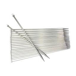 Agulhas de crochê retas de aço inoxidável, 2-8mm 25cm/35cm, agulhas de tricô, gancho, suéter diy, acessórios de tecelagem para ferramentas de tricô - Image 4