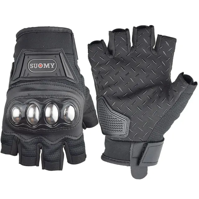 Luvas Sem Dedos Suomy para Motocicleta - Ideais para Ciclismo e Uso Verão, Respiráveis e Confortáveis