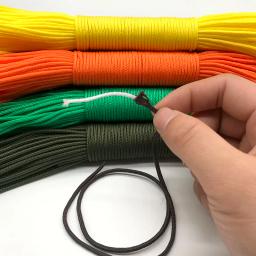 One Stand Cores Paracord para Sobrevivência, Parachute Cord, Lanyard, Camping, Corda de Escalada, Caminhadas, Jóias, Atacado, 100m Dia, 2mm - Image 4