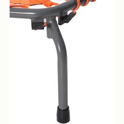 Trampolim Fitness dobrável com corrimão ajustável, corda elástica e suporte do telefone móvel, 50" - Image 5