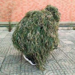 Handmade Camouflage Ghillie Cover para homens, roupas de caça, capa, chapéu, tricô, 80x90cm - Image 2