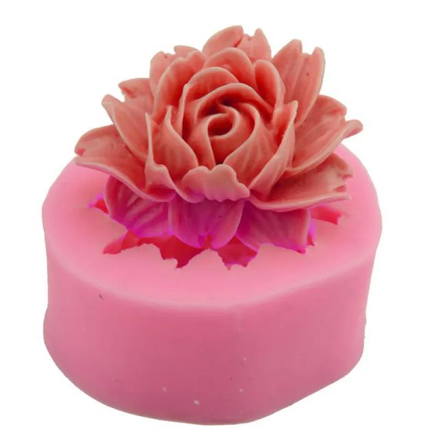 Moldes de Silicone em Forma de Flor para Fondant e Decoração de Doces e Bolo