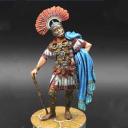 Roma Antiga Século 1 Centurião Romano Modelo, Metal Pequena Estátua, DIY Oficial de Armadura Artesanato Decorativo, 1/30, 60mm - Image 3