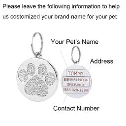 Address Tags personalizadas para cães, Pet ID Tags, Coleira de cão personalizada gravada, Gatos e cães Name Tag Coleiras - Image 6