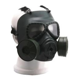 Máscara de proteção respiratória para paintball, máscara de sobrevivência para airsoft tático, jogo de paintball com dois exaustores - Image 5