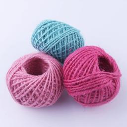 Cordel de juta colorido, corda de juta natural para obras de arte, artesanato diy, exibição de imagem e enfeites, fio de embrulho de presente - Image 2