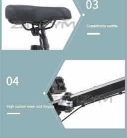 Bicicleta dobrável com freio a disco, bicicleta ultra leve, portátil, pequeno, estudante, homens e mulheres, velocidade única, 16 polegadas - Image 6