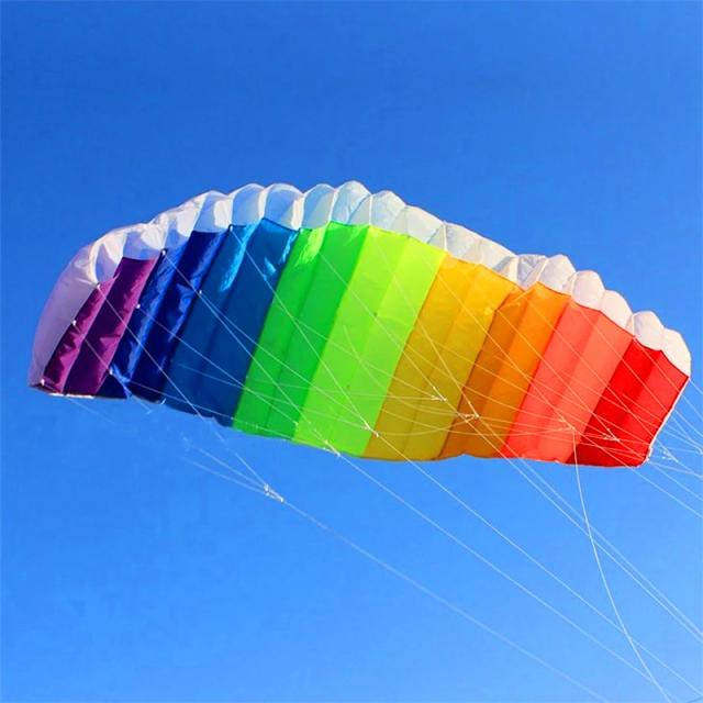 Frete Grátis: Parafoil de 2.7m com Dupla Linha para Voos Poderosos e Diversão ao Ar Livre com Kite e Pipas