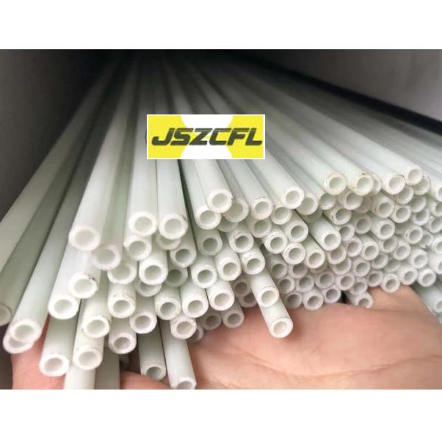 Tubo de Fibra de Vidro Branco Oco - Lote com 10 Peças em Vários Diâmetros (3mm a 12mm) e Comprimento de 500mm