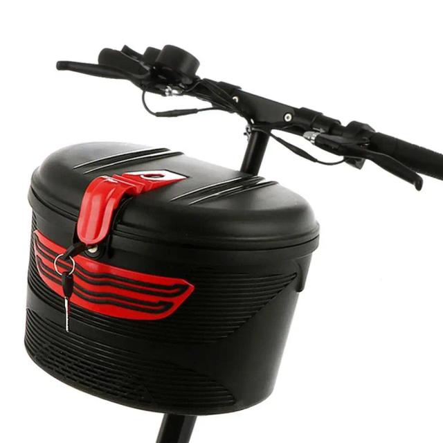 Cesta de Armazenamento Plástica para Bicicleta Elétrica - Resistência à Água e Montagem Frontal com 40% de Desconto