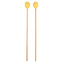 1 par maple marimba maletes acessórios de percussão baquetas amarelas para xilofone glockenspiel sinos peças do instrumento musical - Image 1