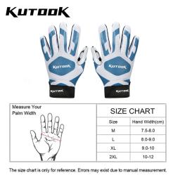 KUTOOK-Luvas antiderrapantes para goleiro, futebol americano, luvas de rugby, proteção palm pad, luvas de futebol, dedo cheio, luvas de beisebol - Image 6