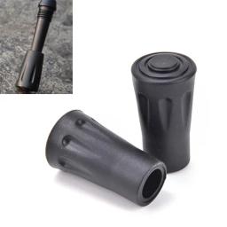 2 Pçs/lote Ponta de Borracha Fibra De Carbono Caminhada Telescópio Vara Caminhada Nórdica Acampamento Liga Virola Muleta Barra do Tungstênio Caminhada Pólo Cesta - Image 3