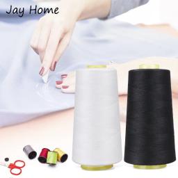 Carretel de linha de costura para máquina de costura, acessório de fio de costura preto e branco de 3000 jardas com 40/2 linhas de bordado - Image 5