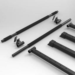 Portátil Freestanding Stretch Bar, 1.2m, Altura Ajustável Ballet, Barras De Treinamento De Dança Exercício, Fitness Ballet Barras - Image 4