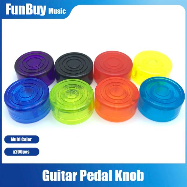 Tampa Protetora de Pedal de Guitarra em Cores Pastel - Acessório com Amortecedor de Plástico para Efeitos e Interruptores de Pé - Pacote com 200 Peças