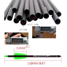 Arco e flecha Besta para Caça Tiro, Setas De Carbono Puro, Sharp Broadhead Dicas Spine350, EK Sistema R9, 7.5" - Image 5