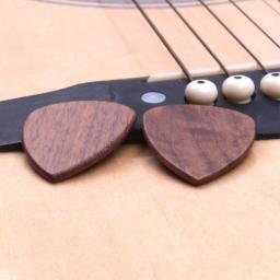 Palhetas de madeira para violão e guitarra, 2 peças, ferramenta musical, espessura profissional, acessórios para guitarra - Image 5