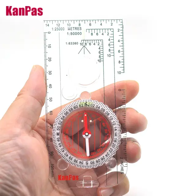 Bússola Militar KANPAS para Navegação ao Ar Livre, Caminhadas e Desenho de Mapas - Modelo MA-40-3s