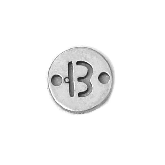 Conjunto de 10 Pingentes de Iniciais em Aço Inoxidável de 6mm para Bijuterias DIY de A a Z