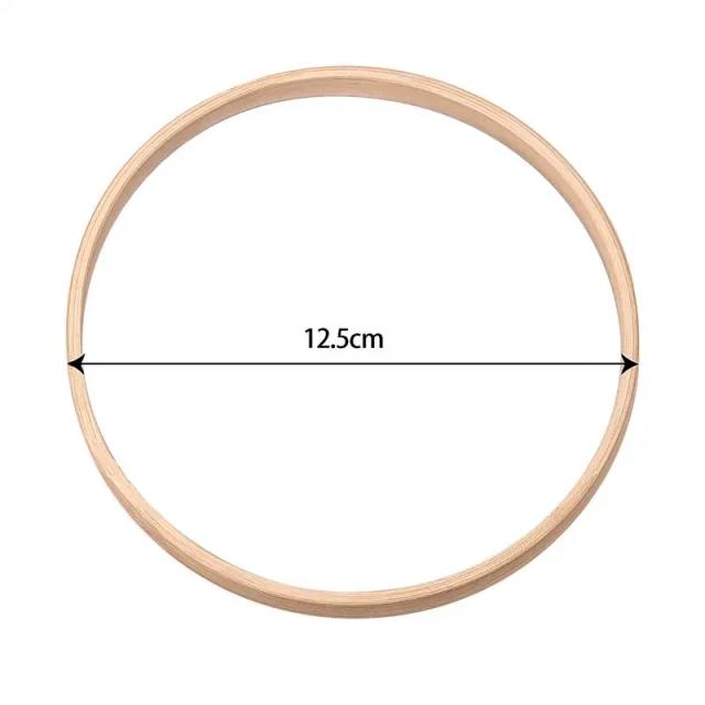 Conjunto de 5 Apanhadores de Arco Bordados em Madeira e Bambu para Decoração Artesanal de Natal e Casamentos - 8-33cm