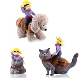 Roupa cosplay para cães e gatos, roupas para cães, camiseta, equipamento de equitação de gatos, roupas para animais mais vendidos, 2024 - Image 2