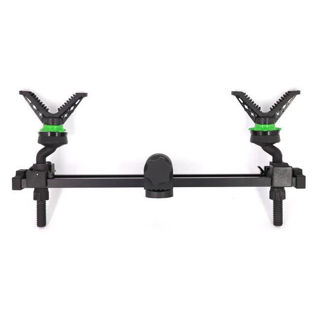 Suporte para Rifle Ajustável Ambidestro com Bastão de Câmera para Tiro ao Ar Livre - Conjunto de Duas Peças para Caça e Tiros em Campo
