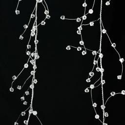 Cordão acrílico cristal de strass em 3d transparente cordão de gota de água para decoração de casamento cordão de guirlandas decoração de chapéu de noiva - Image 3